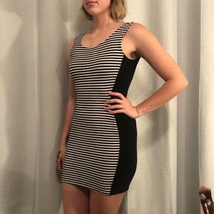 Black/White Striped Dress